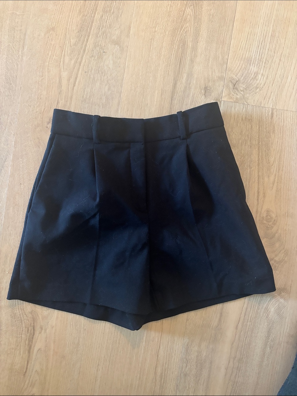 Babaton Black High-Waist Tailored Shorts